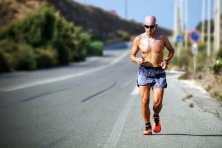 A Fit and Healthy Lifestyle man jogging